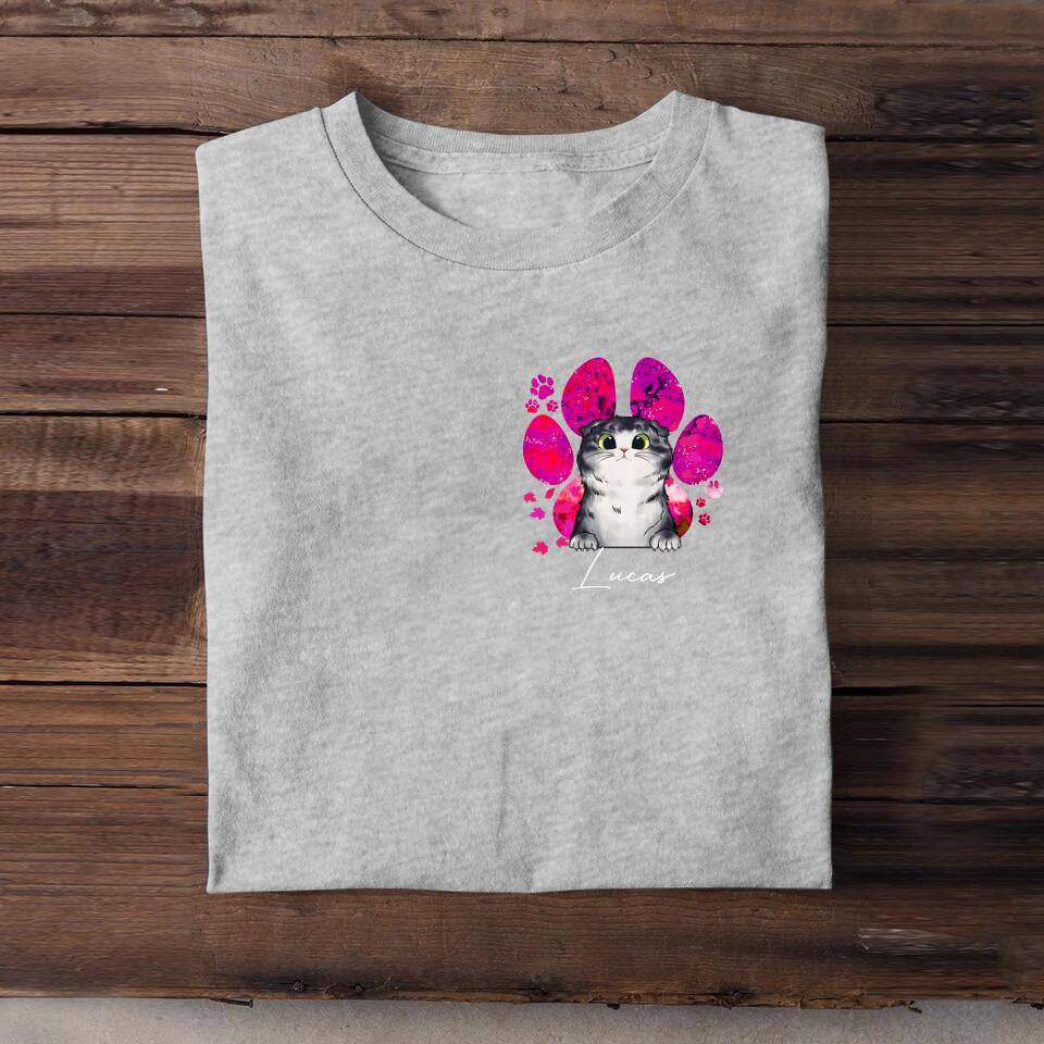 Personalized Cat Lovers Fall Paw Tshirt Printed PNHQ3103