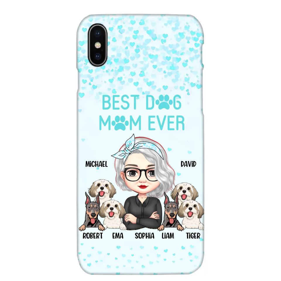 Personalized Crazy Dog Lady Best Dog Mom Ever Fur Mama Dog Lovers Phonecase Printed PNDT3103