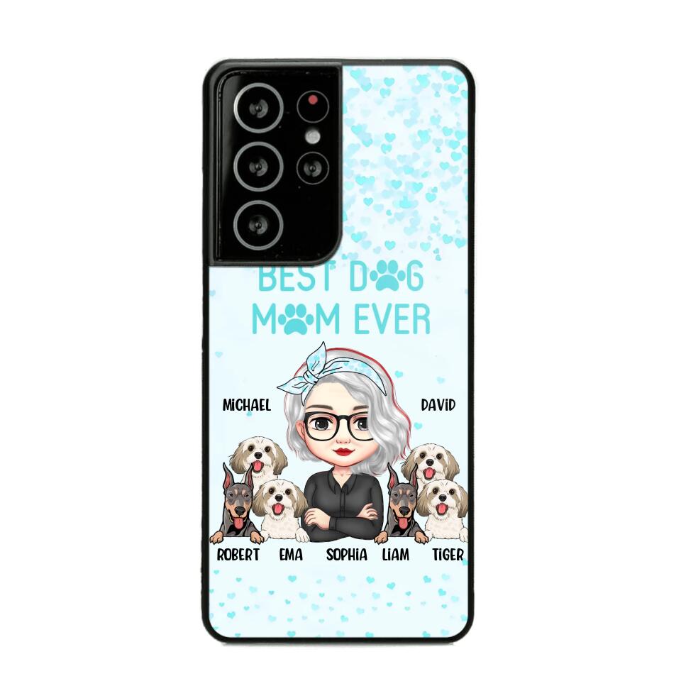 Personalized Crazy Dog Lady Best Dog Mom Ever Fur Mama Dog Lovers Phonecase Printed PNDT3103