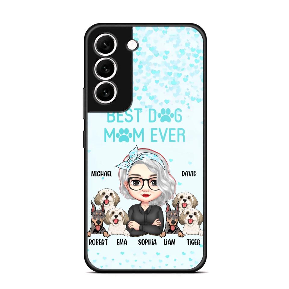 Personalized Crazy Dog Lady Best Dog Mom Ever Fur Mama Dog Lovers Phonecase Printed PNDT3103