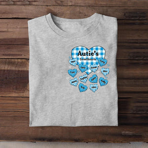 Personalized Grandma Sweethearts & Kid's Name Tshirt Printed 23APR-HQ01