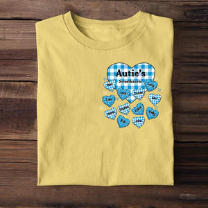 Personalized Grandma Sweethearts & Kid's Name Tshirt Printed 23APR-HQ01