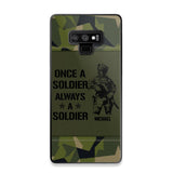 Personalized Sweden Soldier/Veteran Once A Soldier Always A Soldier Phonecase Printed 23APR-BQT04