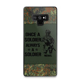 Personalized German Soldier/Veteran Once A Soldier Always A Soldier Phonecase Printed 23APR-BQT04