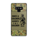 Personalized Australian Soldier/Veteran Once A Soldier Always A Soldier Phonecase Printed 23APR-BQT04