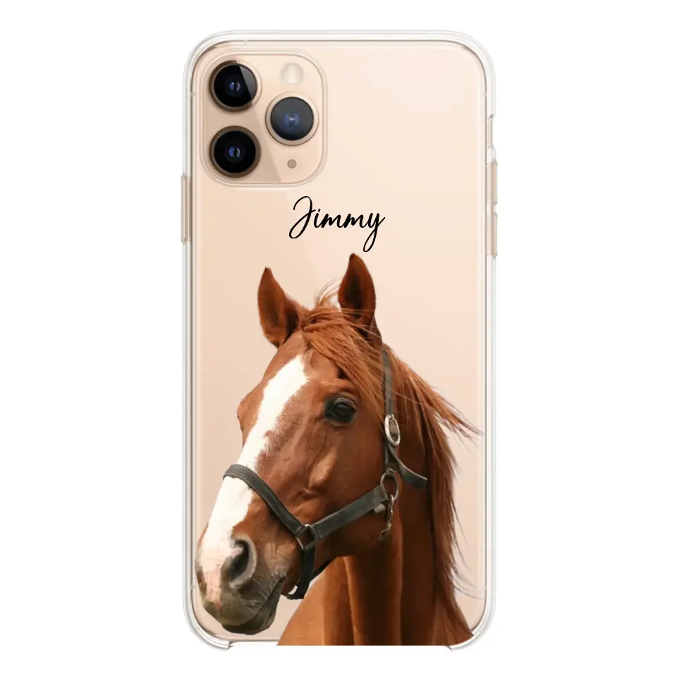 Personalized Upload Your Horse Photo Horse Lovers Silicon Phonecase