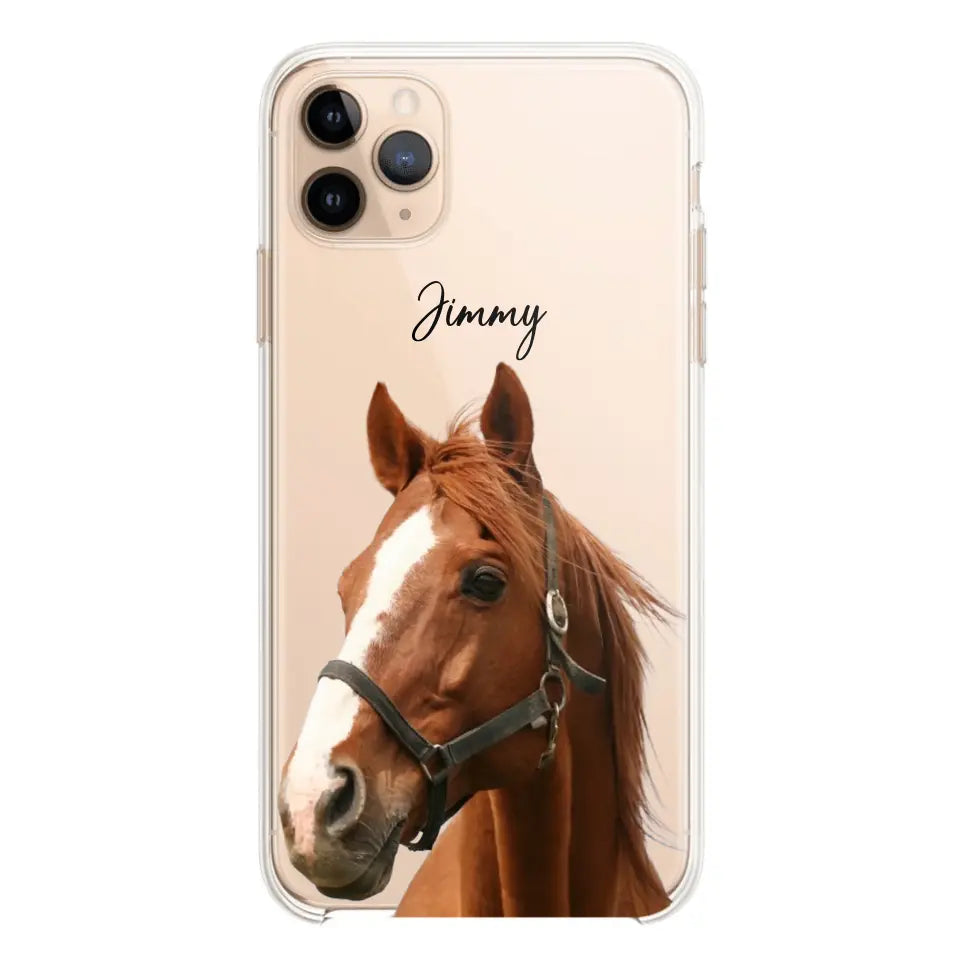 Personalized Upload Your Horse Photo Horse Lovers Silicon Phonecase