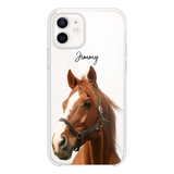 Personalized Upload Your Horse Photo Horse Lovers Silicon Phonecase