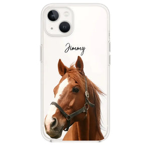 Personalized Upload Your Horse Photo Horse Lovers Silicon Phonecase