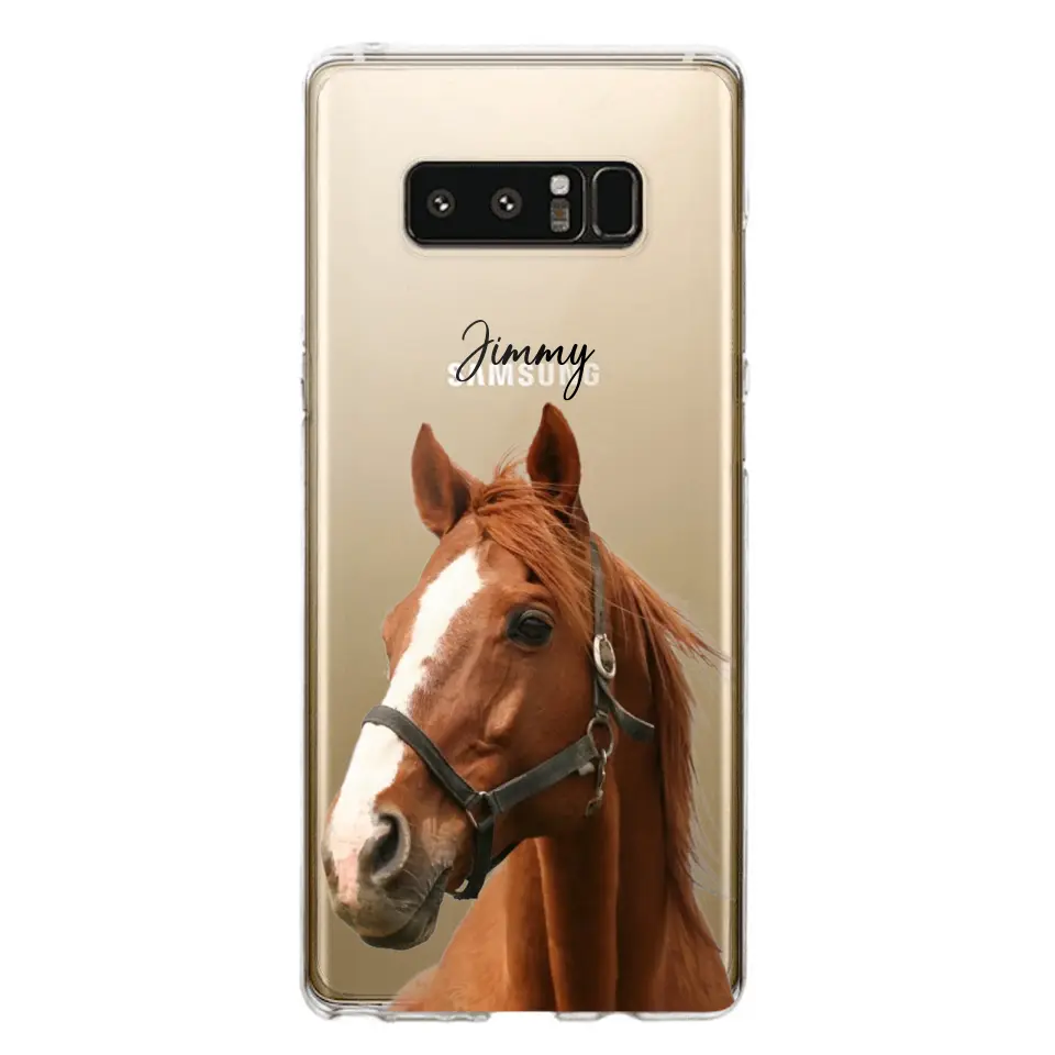 Personalized Upload Your Horse Photo Horse Lovers Silicon Phonecase