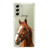 Personalized Upload Your Horse Photo Horse Lovers Silicon Phonecase