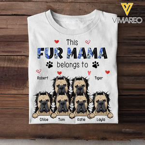 Personalized This Mama Belongs To Cat Dog Lovers Tshirt Printed 23APR-BQT12