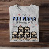 Personalized This Mama Belongs To Cat Dog Lovers Tshirt Printed 23APR-BQT12