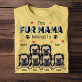 Personalized This Mama Belongs To Cat Dog Lovers Tshirt Printed 23APR-BQT12