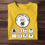 Personalized Cat Mom & Name Just A Girl Who Loves Cats T-shirt Printed PNHQ1404