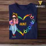 Personalized Personalized Mom, Aunt, Grandma Kids Name Tshirt Printed QTHQ1704