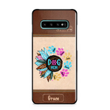 Personalized Dog Mom Sunflower & Dog Name Dog Lovers Gift Leather Phonecase Printed 23APR-BQT21