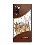 Personalized Rabbit & Name Bunny Lovers Gift Leather Phonecase Printed 23APR-HQ24