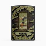 Personalized Australian Veteran/Soldier Lighter Case Printed 23APR-HQ25