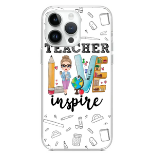 Personalized Teacher Love Inspire & Name Phonecase Printed PNBQT2404