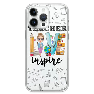 Personalized Teacher Love Inspire & Name Phonecase Printed PNBQT2404