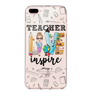 Personalized Teacher Love Inspire & Name Phonecase Printed PNBQT2404