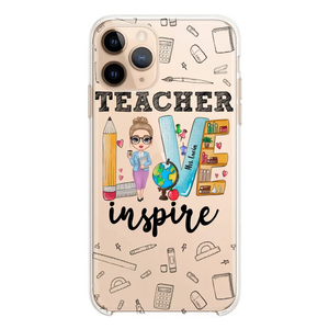 Personalized Teacher Love Inspire & Name Phonecase Printed PNBQT2404