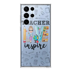 Personalized Teacher Love Inspire & Name Phonecase Printed PNBQT2404