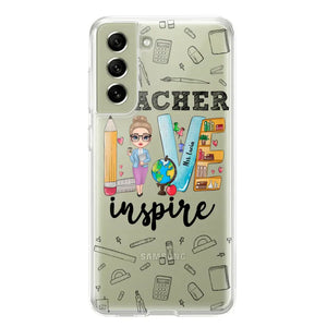 Personalized Teacher Love Inspire & Name Phonecase Printed PNBQT2404