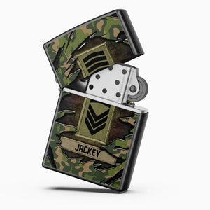 Personalized Norwegian Veteran/Soldier Lighter Case Printed 23APR-HQ27