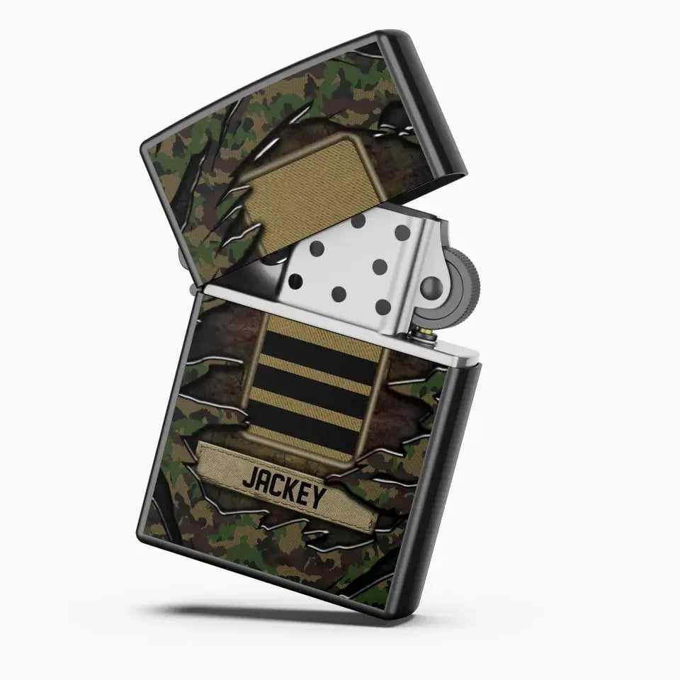 Personalized Swiss Veteran/Soldier Lighter Case Printed 23APR-HQ27