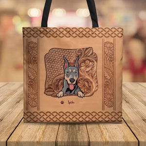 Personalized Pet with Name Cat Lovers Dog Lovers Gift Tote Bag Printed 23MAY-BQT10