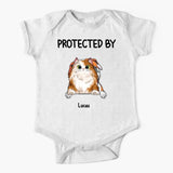 Our Little Babys Friends Dog Cat Personalized Gift For Pet Owners Baby Onesie Printed 23MAY-TB11