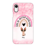 Personalized Life Is Better With Cats Cute Cat Phonecase Printed PNBQT1005