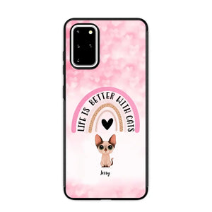 Personalized Life Is Better With Cats Cute Cat Phonecase Printed PNBQT1005