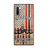 Personalized Like Father Like Daughter Oh Crap Gift for Dad for Daughters Phonecase Printed NMTDT1805