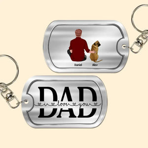 Personalized Dog Dad Gift For Dog Lover Keychain Printed 23MAY-HQ22