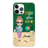 Personalized Doll Teacher Chibi Teach Love Inspire Phonecase Teacher Gifts