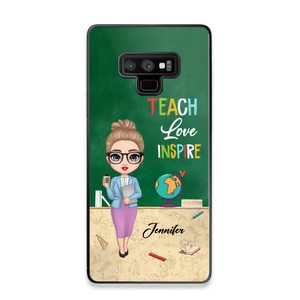 Personalized Doll Teacher Chibi Teach Love Inspire Phonecase Teacher Gifts