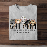 Personalized Cat Mom Cat Lovers Gift T-shirt Printed 23MAY-DT24