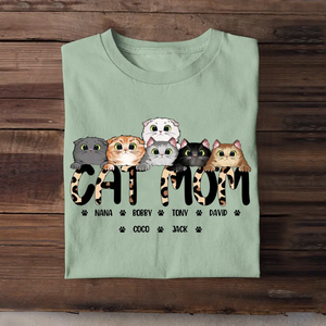 Personalized Cat Mom Cat Lovers Gift T-shirt Printed 23MAY-DT24