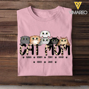 Personalized Cat Mom Cat Lovers Gift T-shirt Printed 23MAY-DT24