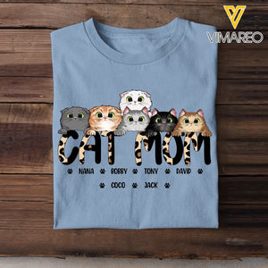 Personalized Cat Mom Cat Lovers Gift T-shirt Printed 23MAY-DT24