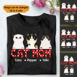 Personalized Cat Mom Cat Lovers T-shirt Printed QTTB2505