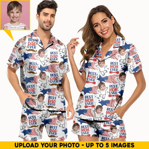 Personalized Upload Your Kid Photo Gift for Dad for Mom Pijama Printed PNHQ2605