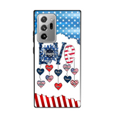 Personalized Grandma Love Kid Independence Day Family Gifts Phonecase Printed TNDT2705