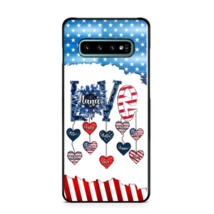 Personalized Grandma Love Kid Independence Day Family Gifts Phonecase Printed TNDT2705