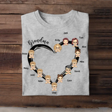 Personalized Grandma With Kids Names T-shirt Printed QTTB2905