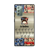 Personalized Grandma With Kids Flag Leopard Phone Case  Printed QTPN0606