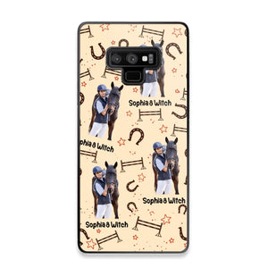 Personalized Upload Your Horse Riding Photo & Name Phonecase Printed MTHPN0706